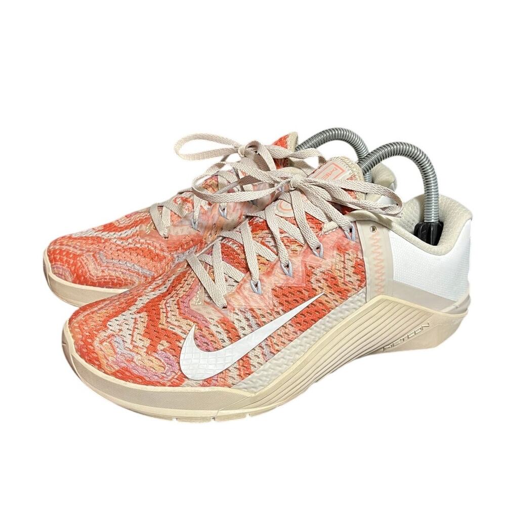 Nike Metcon 6 Training Shoes Desert Sand‎ Beige Pink DJ3076-064 Womens Size 9.5